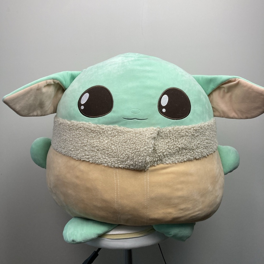 Squishmallows 24" X-LG Baby Yoda Child Grogu Mandalorian Jumbo Plush Star Wars - Picture 2 of 4
